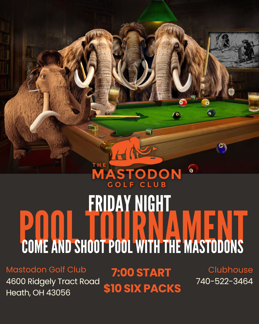 Pool Tournament ad