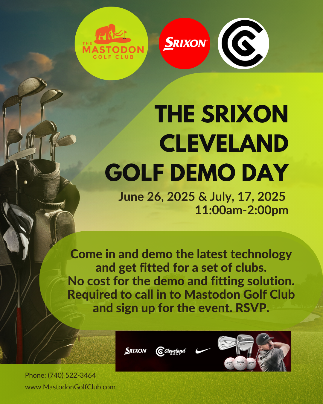 Demo Day is Coming to Mastodon Golf Club! Demo Day is Coming to Mastodon Golf Club! ad